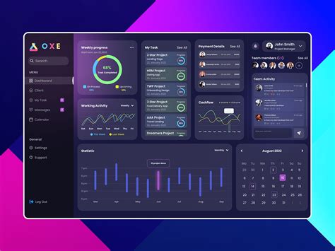 task management dashboard  behance