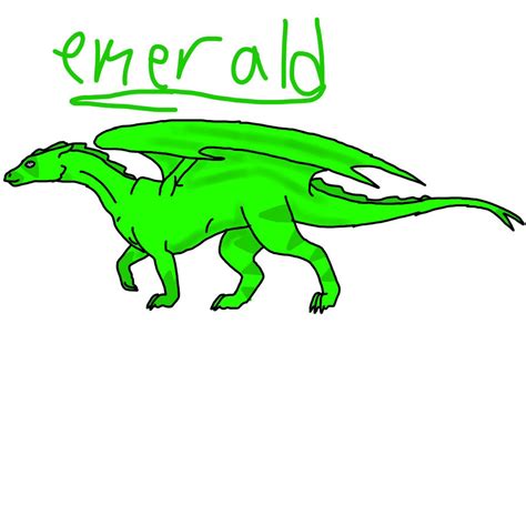 Emerald the dragon by Mewvulpix25 on DeviantArt