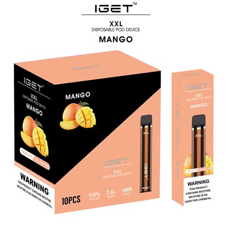 Iget Xxl Vape Pen 22 Fruit Flavors 1800 Puffs Disposable Vaporizer Pod Starter Kit China Vape