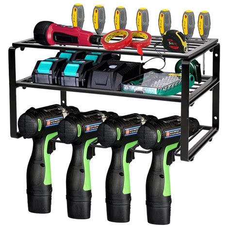 Buy Power Tool Storage Organizer Junbei Cordless Tool Organizer Drill Holder 3 Layer Wall Drill