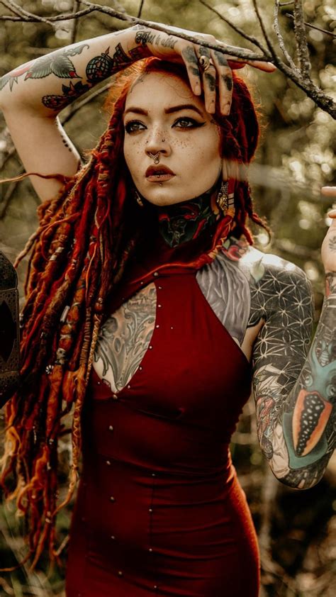 Inked Girls Dreads Girl Beautiful Dreadlocks Dj Dread Hairstyles