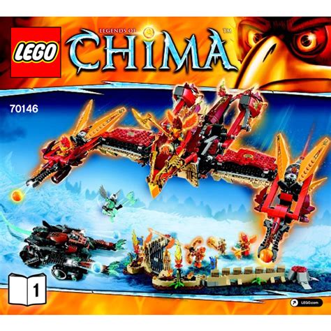 LEGO Flying Phoenix Fire Temple Set 70146 Instructions | Brick Owl ...