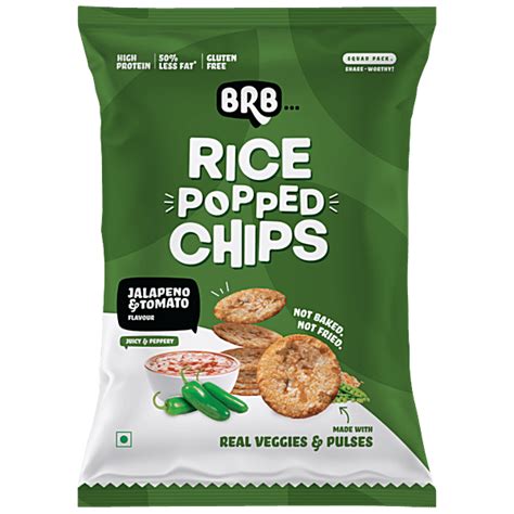 Buy Brb Rice Popped Chips Jalapeno And Tomato Flavour Online At Best Price Of Rs 40 Bigbasket