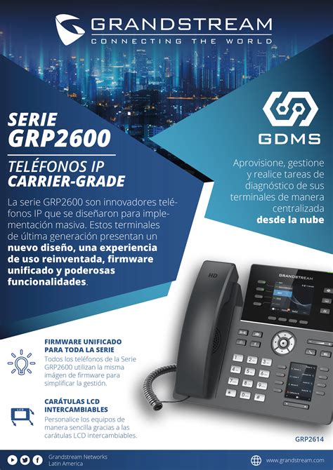 Grandstream GRP2614 Teléfono IP Wi Fi GRP2614