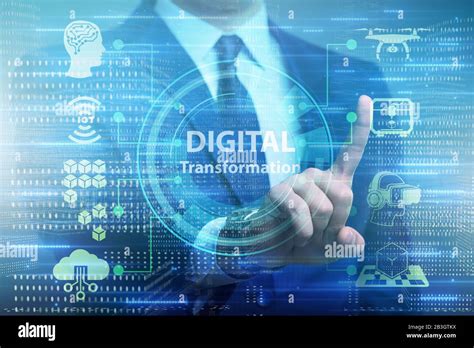 The Digital Transformation And Digitalization Technology Concept Stock