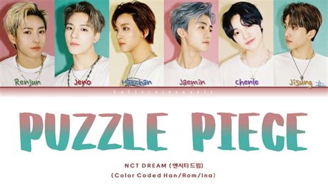 Nct Dream Puzzle Piece Color Coded Lyrics Han Rom Ina Lirik