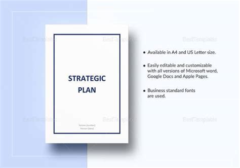 Free Strategic Plan Templates In Pdf Google Docs Ms Word Pages