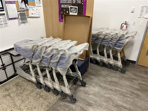 These brand-new shopping carts that came in just minutes ago