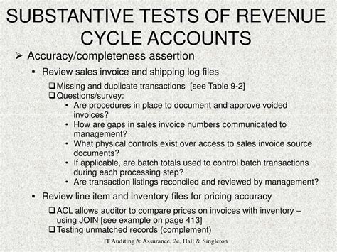 Ppt Chapter Auditing The Revenue Cycle Powerpoint Presentation