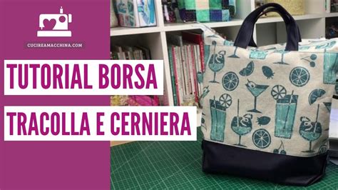 Come Cucire Una Borsa Con Tracolla E Cerniera Youtube