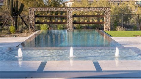 Custom Swimming Pools Modern Geometric Art In Cave Creek