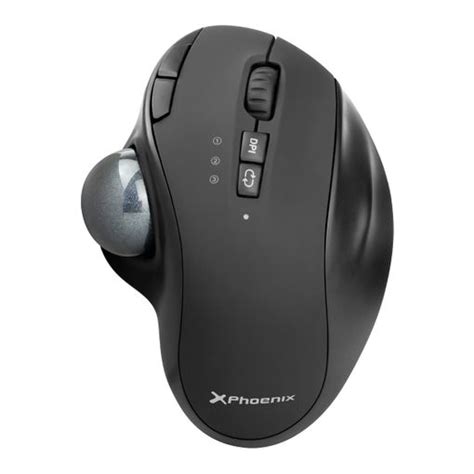 Mouse Raton Optico Phoenix Ergo T1 Trackball Bateria 650mah Recargable