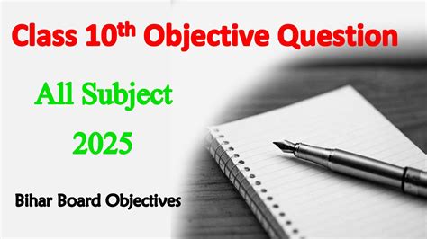 Class Th Bihar Board Objective Question Matric Exam Objective