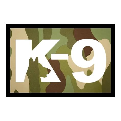 Parche K 9 Multicam Y Blanco