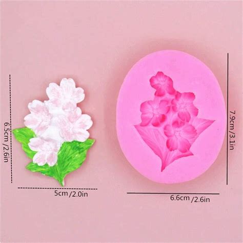 Molde De Silicona De Pieza Para La Forma De Flores De Cerezo Flores