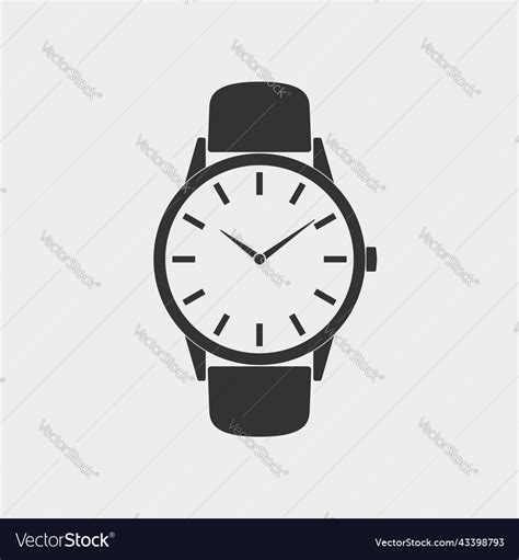 Wrist watch symbol Royalty Free Vector Image - VectorStock