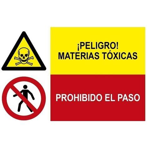 Se Al Industrial Peligro Materias T Xicas Prohibido El Paso Sekureco