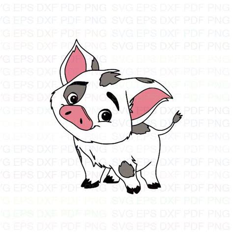 Pua Moana Svg Dxf Eps Pdf Png Cricut Archivo De Corte Etsy México