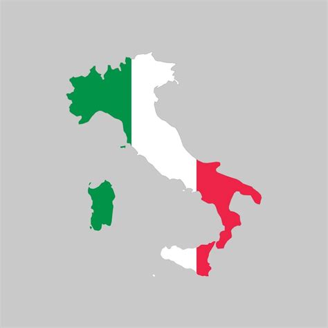 Italy Map. Map of Italy with national Flag. 46968489 Vector Art at Vecteezy