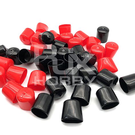 RJX 20pcs Rubber End Caps ID 8 10 12 14 15 16 18 20 22 25 28 30mm PVC