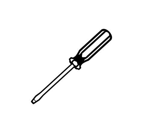 Screwdriver Clipart Black And White