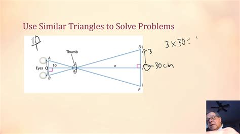 Use Similar Triangles To Solve Problems Youtube