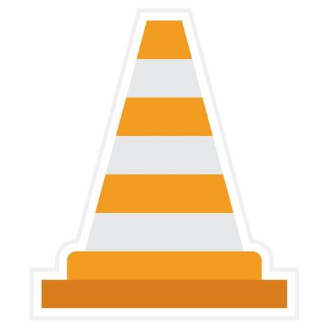 Premium Vector Traffic Cone Icon