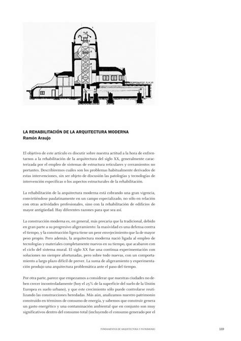 PDF LA REHABILITACIÓN DE LA ARQUITECTURA MODERNA PDF