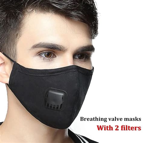 Anti Pollution Mask Air Filter Mask N95 Respirator Dust Mask PM2.5 5 Layers Washable Cotton ...