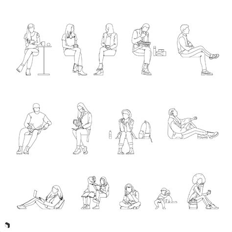 Cad Sitting People – Toffu Co