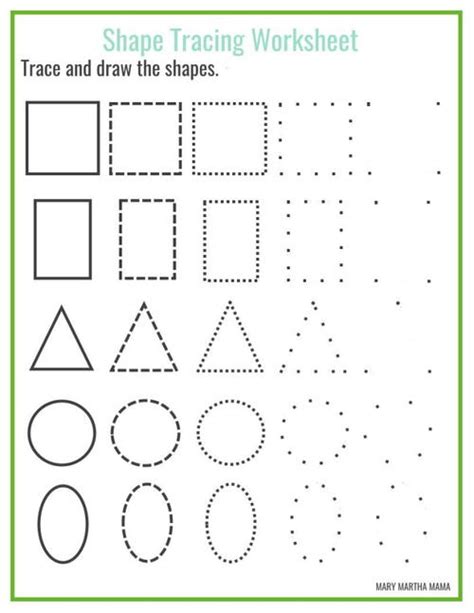 Shapes Worksheets for Kids | AllFreePaperCrafts.com