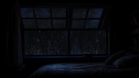 Rain On Roof Window Sounds For Sleeping🪟black Screen Dark Screen Rain