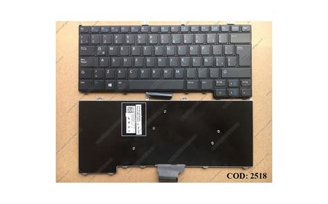 Teclado Dell Latitude E E E Bk Win La