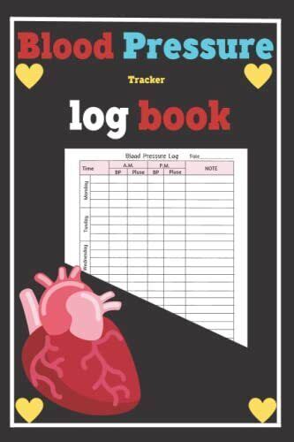 Blood Pressure Tracker Logbook Tracing Daily Blood Pressure Heart