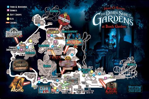 Howl O Scream Maps Bgt History Busch Gardens Tampa History