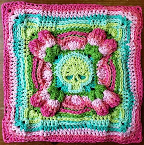 Granny Scare Granny Square Crochet Pattern MADLANDIA