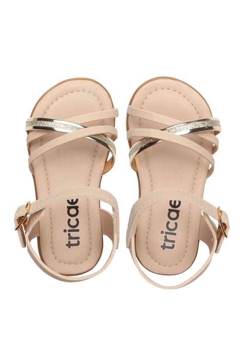 Sandália Tricae Menina Tiras Nude Compre Agora Dafiti Brasil