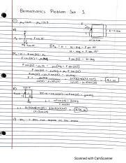 Biomechanics Problem Set Pdf Course Hero