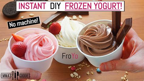 1 Minute 3 Ingredient Frozen Yogurt Instant Froyo Ice Cream Recipe