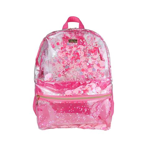 Pink Party Confetti Pink Clear Backpack | Packed Party – Packed Party Wholesale