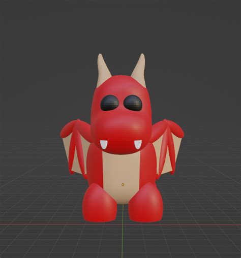 3mf File Dragon Adopt Me Roblox Pet 3d 🐉 ・3d Printable Design