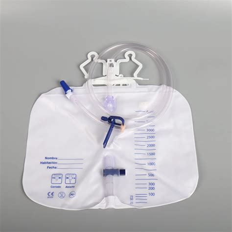 Medical Sterile Apple Shape Luxury Urine Bag With Hanger And Clamp