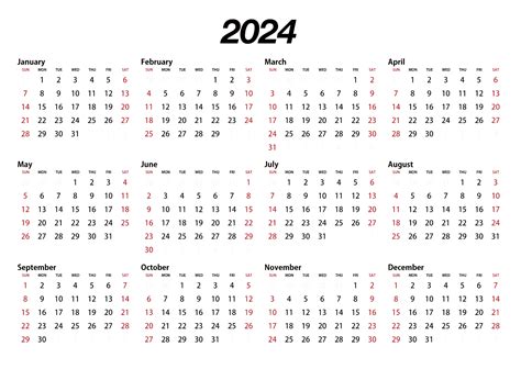 Calendar 2024 Png Images Transparent Background