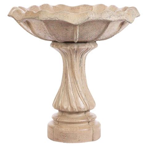 Large Tulip Large Catawba Birdbath Solid Rock Stone Works