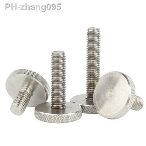 Stainless Steel Knurl Flat Head Hand Tighten Thumb Screw M M M