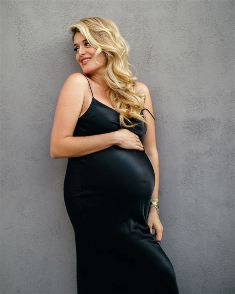 Daphne Oz Pregnancy Photos Pretend Talent Twins Maternity Slip Dress Bodycon Dress