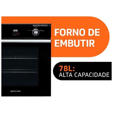 Forno De Embutir A G S Brastemp Litros Preto Grill E Timer Touch