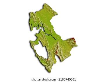 Darien Province Panama Map Shaded Relief Stock Illustration 2183940561 ...