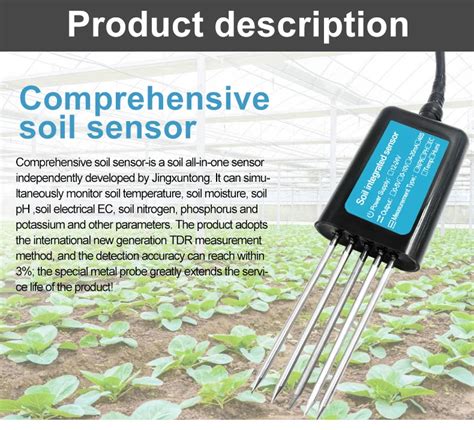 Agricultural Digital Soil Npk Sensor Ec Moisture Monitoring Test Soil