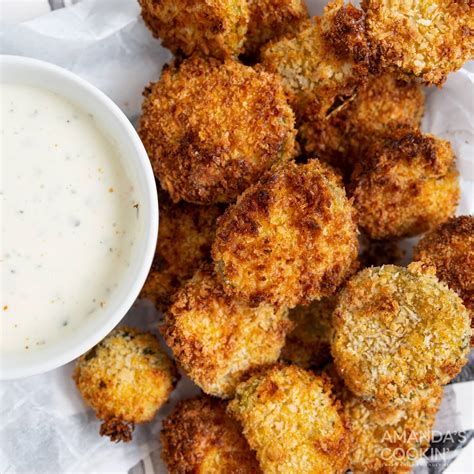 Air Fryer Fried Pickles Amanda S Cookin Appetizers